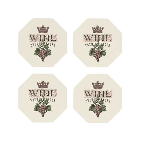 

Leather Coasters with Heat-resistant for Drinks Wine -标题2 Octagon