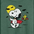 thumbnail image 3 of Peanuts - Vampire Snoopy Woodstock - Women's Lightweight French Terry Long Sleeve Shirt, 3 of 6