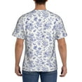 thumbnail image 2 of Naloa Floral Butterfly Men's T-Shirt Sport T-shirt Men's Basic Tee Casual Men's Shirt, Round Neck, Short Sleeves - 3X-Large, 2 of 5