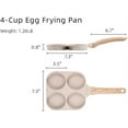 thumbnail image 3 of Sartén Antiadherente 4 Huevos Granito Omelette Pancakes Inducción Gas, 3 of 5