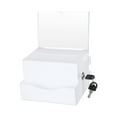 thumbnail image 2 of MAGIDEAL Acrylic Donation Business Container Case Fundraising Ballot Box white, 2 of 8