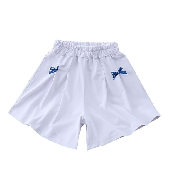 Annhoo Summer Sun Protection Shorts for Girls Elastic Waisted Quick Dry Loose Casual Breathable Shorts 5-14 Years