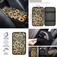 thumbnail image 4 of Renewold Sunflower Green Leopard Print Car Accessories Set, Universal Seat Covers Steering Wheel Covers with Seat Belt Pad 12 Pcs Seat Protector Car Accessories Fit for Most Cars SUV Van, 4 of 7