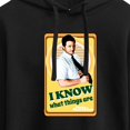 thumbnail image 3 of Parks and Recreation - I Know What Things Are - Juniors Cropped Pullover Hoodie, 3 of 5