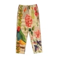 thumbnail image 4 of Balery Vintage Bird print Women's Pajama Pants,Ultra Lightweight Pjs,Lounge Pant-Medium, 4 of 9