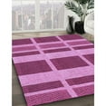 thumbnail image 2 of Ahgly Company Indoor Round Patterned Violet Purple Area Rugs, 5' Round, 2 of 6