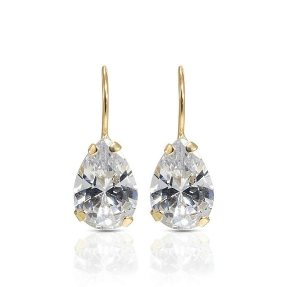 Ahansh Jewels Pear Cut Moissanite Drop Dangle Earring For Women's 925 Sterling Silver