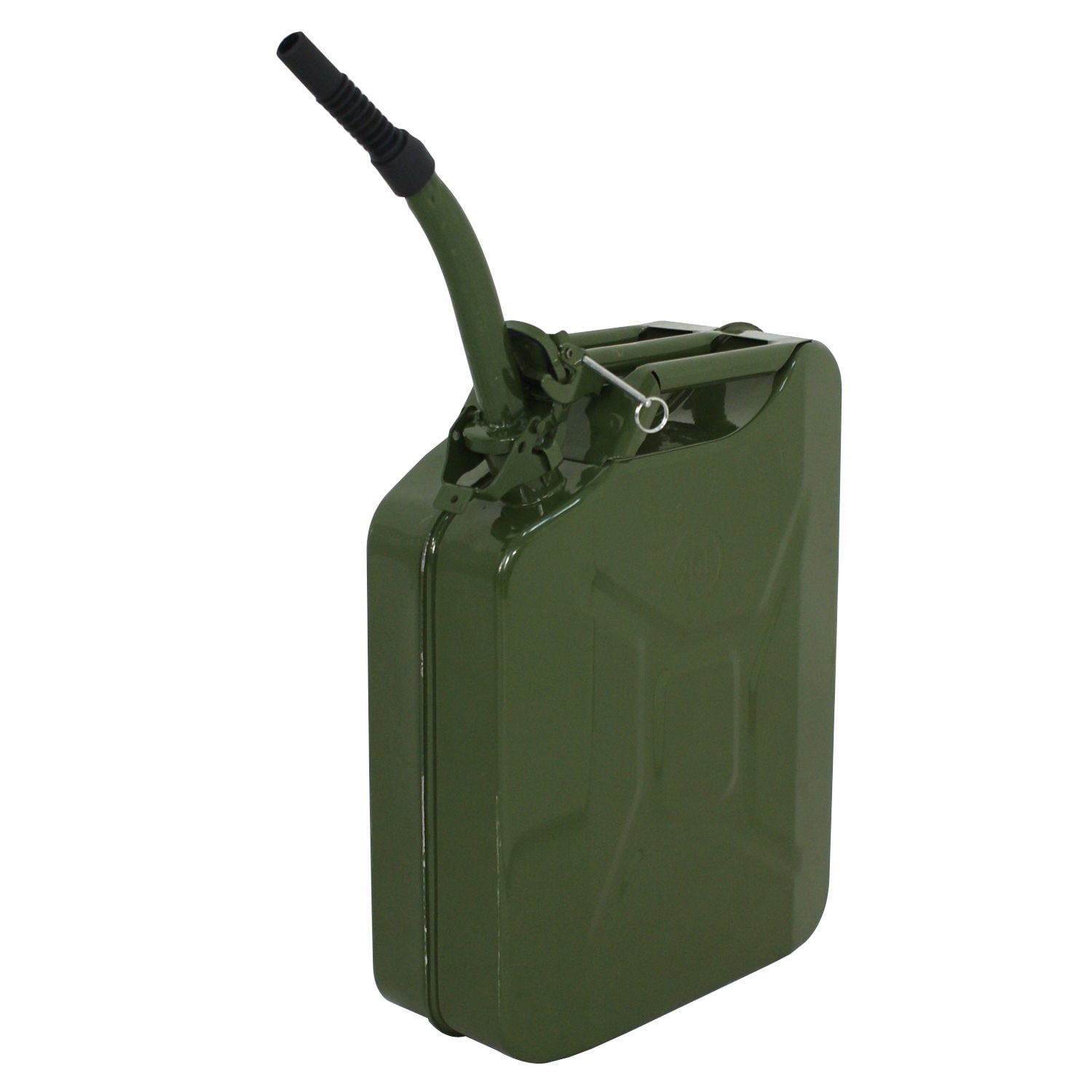 ZENY 5.28 Gallon Gas Jerry Can, 5 Gallon Fuel Steel Tank, Military Green Storage, 2 Pack