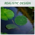 thumbnail image 4 of OULII 5Pcs Pool Floating Leaves Green PU Foam Aquarium Decor Sunlight Blocking, 4 of 7