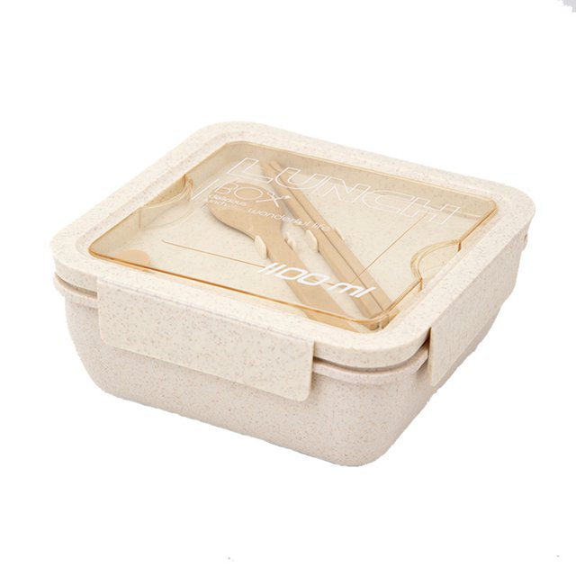 EastVita Bento Box For Office, Leak Proof Sealed Lunch Dinner Containers, Reusable Lunch Box With Compartments, Microwave Safe (Chopsticks And Spoon Included)