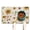 White-922, variant on Sunflower Print Pet Feeding Mat, Absorbent Waterproof Non-Slip Dog Food Mat for Dogs and Cats