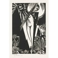 thumbnail image 3 of Gottfried Graf 11x14 Black Modern Framed Museum Art Print Titled - Standing Woman, Sun, Moon and Flowers (1918-08), 3 of 5