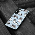 thumbnail image 4 of WIRESTER Shockproof Soft Rubber Cover Case for Samsung Galaxy S25 6.2" 2025, French Bulldog Funny Playful Postures On Light Blue Background, 4 of 5