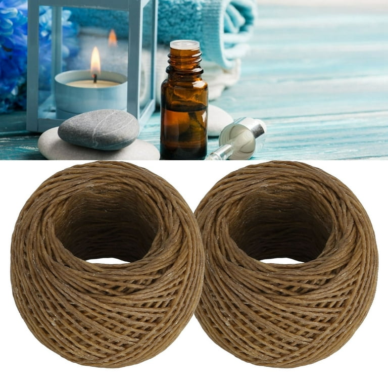 Simple oil candle wick: make oil lamps or candles using hemp and