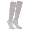 thumbnail image 2 of PULLIMORE 1 Pair Women Men Cotton Slouch Socks, Knee High Boot Socks (Gray), 2 of 8