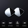 thumbnail image 3 of 4 Pieces Fan-Shaped Automobile Rear Blind Spot Mirror, 360 Degree Rotating Design, Automobile Side Mirror Wide Angle Mirror Safety Convex Rearview Mirror for Car Truck Van (Natural Mirror Color), 3 of 7