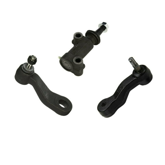 3 Piece Front Steering Kit Idler Arm, Pitman Arm 4 Grooves and Idler Arm Bracket Assembly 4WD Only