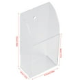 thumbnail image 4 of Herwey Remote Control Holder, Acrylic Air Conditioner Remote Control Holder Case Storage Box Wall Mount, 4 of 7