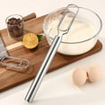 thumbnail image 5 of Danish Dough Whisk for Sourdough Starter - Reaching Bottom of Jar,12"Stainless Steel Sourdough Starter Spatula & Dough Mixer, Bread Whisk for Cooking, Whisking, Sourdough, Pizza, Dishwasher Safe, 5 of 6