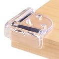 thumbnail image 2 of 4 Pcs Clear Corner Protectors, Soft Transparent Table Edge Guards With Smiling Face Design, Bumper Cushion Covers For Sharp Furniture, Tables, Desks & Glass Tops, All Ages-Proofing, 2 of 3