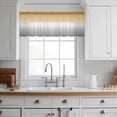 thumbnail image 3 of Color Gradient Pattern Valance Curtains for Kitchen/Living Room/Bathroom/Bedroom Window, Rod Pocket Small Topper Half Short Window Curtains Voile Sheer Scarf, 60"x18", 3 of 8
