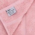 thumbnail image 4 of Luxury Hotel & Spa Collection Highly Absorbent, Quick Dry 100% Turkish Cotton 700 GSM, Eco Friendly Towel, for Bathroom Dobby Border Soft Bath Towel Set 27 X 54 ( Pink, Bath Towels - Set of 2), 4 of 4