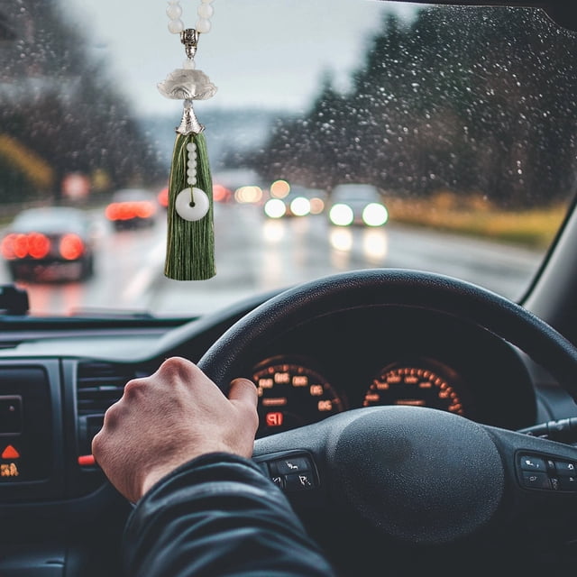 Amzcrzy Car Accessories, Automobile Accessories, Car Decorations, Accesorios Para Carro, Car Pendant Car Rearview Mirror Antique Security Decoration Interior Decoration Plastics trailer
