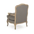 thumbnail image 3 of Zentique 38" Gray and Brown Contemporary Bastille Arm Chair, 3 of 5