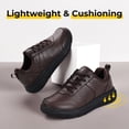 thumbnail image 3 of FitVille Wide Men Casual Dress Shoes Wide Walking Shoes Leather Shoes for Men Comfortable Lace-up Business Casual Sneaker, 3 of 7
