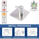 thumbnail image 2 of Ganchos adhesivos Ganchos de pared resistentes Impermeable Acero inoxidable H, 2 of 5