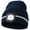 Navy Blue, variant on LED Beanie with Reflective Stripes, Safety High Visibility Winter Hat with Light for Outdoor Work Sports Gifts for Men Dad (Fluorescent Yellow)