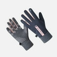 thumbnail image 4 of Women Men Non-slip Touch Screen Outdoor Windproof Cold Proof Full Finger Mittens Winter Gloves BLACK M, 4 of 8