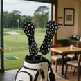 thumbnail image 4 of Yuyamidu Colorful Lights Golf Club Headcover Snowflake Golf Head Protective Cover PU Leather Driver Fairway Wood Hybrid Head Cover, Christmas Decor, 4 of 7