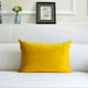thumbnail image 5 of Funda de almohada rectangular de terciopelo de lujo, 30 x 50 cm Amarillo, 5 of 8