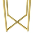 thumbnail image 6 of Giantex Round Side Table, X-Shaped End Table with Marble Top&Gold Base, Small Nightstand for Living Room, Accent Tables Cheap, 6 of 6