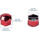 thumbnail image 2 of Tapa protectora para tuercas y pernos de cubo de rueda de coche de 19mm, tapa protectora contra el polvo para válvula de neumático, tapa de tornillo, paquete de 20, rojo, 2 of 5