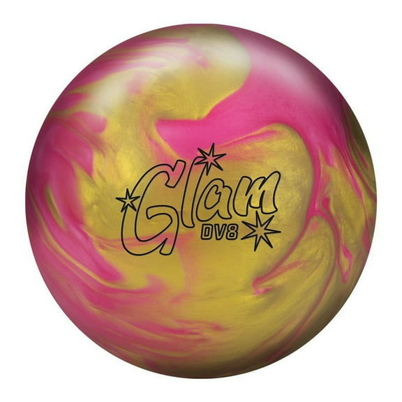 DV8 Glam Bowling Ball- Pink/Gold (15lbs)