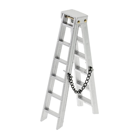 Escalera plegable de simulación 1/10, accesorio para coche RC, miniescaleras realistas, elegantes. 10 centímetros