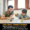 thumbnail image 5 of Transformable Hammer Fidget Spinner Toy for Kids Adults, Metal Stress Relief Finger Hand Spinner Anti Anxiety Gift Fidget Cube 2 in 1, 5 of 7