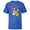 Royal, variant on Disney Mickey Mouse Head and Hand Retro Pop Art - Short Sleeve T-Shirt for Kids - Customized-White