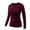 Wine, variant on Hvot&aat Women's Dry Fit Compression Shirts Moisture Wicking Long Sleeve Base Layer for Workout Running Yoga