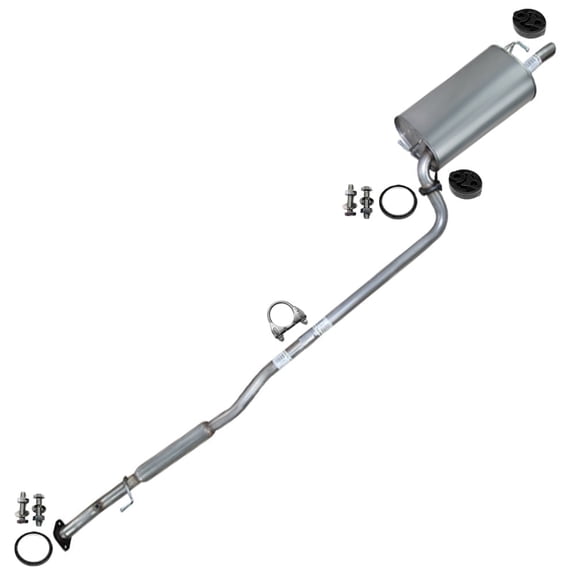Northeastern Exhaust Resonator & Muffler Fits 1997-2001 Toyota Camry 3.0L - Direct Fit | Stainless Steel System Kit