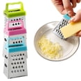 thumbnail image 1 of Mini rallador de queso, trituradora de alimentos de cocina de acero inoxidable de 4 lados con mango, 2 uds., 1 of 6