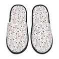 thumbnail image 2 of KLL Cute Rabbit Slippers for Women Men House Slip on Indoor Outdoor Bedroom Furry Fleece Lined Ladies Comfy Anti-Skid Rubber Hard Sole-Large, 2 of 8