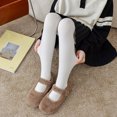 thumbnail image 5 of Gyratedream 2-Pack Kids Girls Tights Seamless Cable Knit Cotton Stockings Toddler Cotton Pantyhose 3-12Y, 5 of 7