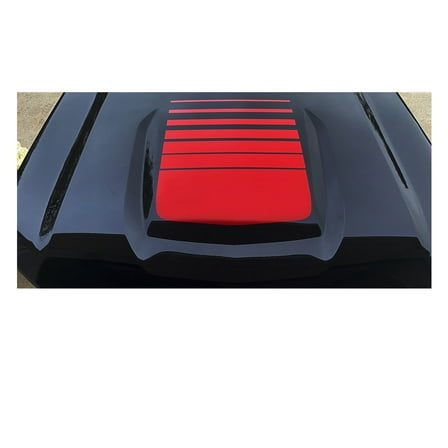 Chevy Silverado Red Fade Center Hood Decal Graphic 2019-2025