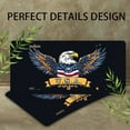 thumbnail image 4 of Patriotic Eagle Emblem Funny Personalized License Plate Rust-proof Stainless Steel Metal License Plate Suitable For Men And Women 12.2" x 6.2", 4 of 7