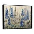 thumbnail image 2 of Designart "Minimalist Blue And White Bonnets" Blue Bonnets Floater Framed Canvas Prints, 2 of 5
