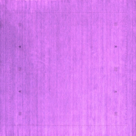 Ahgly Company Indoor Square Abstract Pink Contemporary Area Rugs, 3' Square