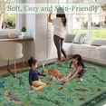 thumbnail image 4 of Soft Modern Area Rug for Living Room, Bedroom, Durable Home Decor Carpet, 8x10ft, Elegant Cyan, 4 of 8